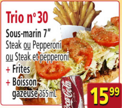 Trio n°30 Sous-marin 7"