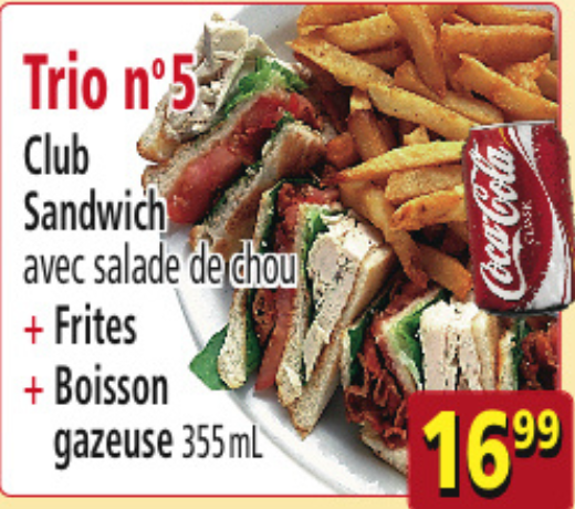 Trio n°5 Club Sandwich