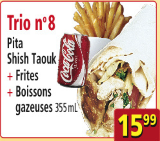 Trio n°8 Pita Shish Taouk